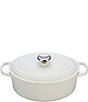 Color:White - Image 1 - 5-Quart Signature Oval Dutch Oven with Stainless Steel Knob