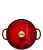 Color:Cerise - Image 4 - Eiffel Tower Collection Signature Cocotte with Gold Knob