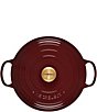 Color:Rhone - Image 3 - Signature 4.5-Quart Round Enameled Cast Iron Dutch Oven - Rhone