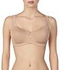 Color:Natural - Image 1 - Dream Tisha Full-Busted Contour Underwire U-Back Lace T-shirt Bra