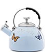 Color:White - Image 1 - Butterfly Meadow Blue Tea Kettle