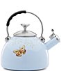 Color:White - Image 2 - Butterfly Meadow Blue Tea Kettle
