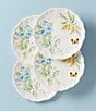 Color:White - Image 2 - Butterfly Meadow Melamine 4-Piece Dinner Plate Set