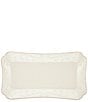 Color:White - Image 1 - French Perle Scalloped Stoneware Hors D'oeuvres Tray
