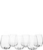 Color:Clear - Image 1 - Tuscany Classics Stemless Wine Glass Set, Buy 4 Get 6