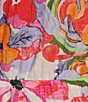 Color:Ivory Multi - Image 3 - 3/4 Sleeve V-Neck Cinched Waist Floral Print Dress