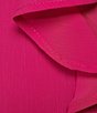 Color:Hot Pink - Image 3 - Short Sleeve V-Neck Tie Waist Ruffle Skirt Sheath Dress