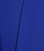 Color:Royal - Image 3 - Sleeveless Keyhole Neck Chiffon Sheath Dress