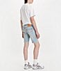 Color:Light Blue - Image 4 - Levi's® 412 Slim Fit 9#double; Inseam Denim Shorts