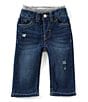 Color:Reflex Blue - Image 1 - Levi's® Baby Boys 3-24 Months Murphy Pull-On Denim Pants
