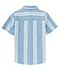 Color:Blue Sea - Image 2 - Levi's® Big Boys 8-20 Short Sleeve Striped Woven Shirt