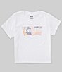 Color:Bright White - Image 1 - Levi's® Big Girls 7-16 Short Sleeve Patchwork Batwing T-Shirt