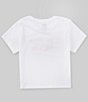 Color:Bright White - Image 2 - Levi's® Big Girls 7-16 Short Sleeve Patchwork Batwing T-Shirt