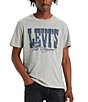 Color:Grey - Image 1 - Levi's® Classic-Fit Short Sleeve Solid Logo Graphic T-Shirt