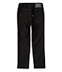 Color:Black - Image 2 - Levi's® Little Boys 2T-7X Skinny-Fit Printed Drawstring Pull-On Denim Pants
