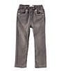 Color:Baton Rouge - Image 1 - Levi's® Little Boys 2T-7X Skinny-Fit Printed Drawstring Pull-On Denim Pants