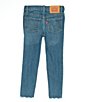 Color:Hometown Blue - Image 2 - Little Girls 2T-6X 720 Distressed High-Rise Super-Skinny Jeans