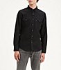 Color:New Black Black Rinse - Image 1 - Levi's® Standard Fit Classic Western Snap-Front Shirt