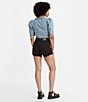 Color:Black and Black - Image 5 - Levi's® Mid Rise Update Cuffed Hem Stretch Denim Shorts