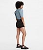 Color:Black and Black - Image 6 - Levi's® Mid Rise Update Cuffed Hem Stretch Denim Shorts