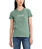Color:Dark Forest - Image 1 - Levi's® Perfect Relaxed Scattered Floral Logo Graphic T-Shirt
