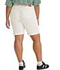 Color:Chalk White - Image 2 - Levi's® Plus Size Mid Rise Shaping Bermuda Shorts