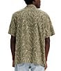 Color:Linear Leaf Army Green - Image 2 - Levi's® Relaxed Fit Short Sleeve Printed Woven Camp Shirt