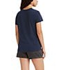 Color:Naval Academy - Blue - Image 2 - Levi's® Relaxed Perfect Floral Logo Graphic T-Shirt