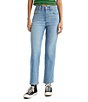 Color:Center Lane - Image 1 - Levi's® Ribcage High Rise Ankle Straight Jeans