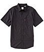 Color:Jet Black - Image 1 - Levi's® Short-Sleeve Classic 1 Pocket Standard Fit Shirt