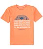 Color:Mango Orange - Image 1 - Big Boys 8-20 Short Sleeve I'll Be Watching You T-Shirt