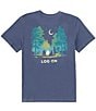 Color:Darkest Blue - Image 1 - Log On Crusher™ Short Sleeve Graphic T-Shirt