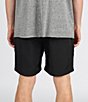 Color:Black - Image 4 - 18#double; Outseam Elastic Waist Court Nylon Shorts