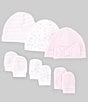 Color:Pink - Image 1 - Baby Girls Springtime Hat & Mitt Set