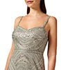 Color:Frosted Sage - Image 3 - Beaded Sweetheart Neck Bustier Sheath Dress