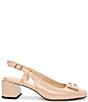 Color:Light Nude - Image 2 - Getty Patent Leather Slingback Pumps