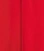 Color:Red - Image 3 - Long Sleeve Criss-Cross Wrap Neck Charmeuse Blouson Dress