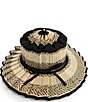 Color:Haiti - Image 2 - Haiti Island Vienna Weave Pleated Sun Hat