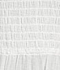 Color:White - Image 3 - V-Neck Smocked Tiered Ruffled Dress