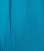 Color:Turquoise - Image 4 - Wrap Front Waist Tie Long Pants
