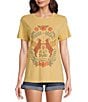 Color:New Wheat - Image 1 - Aries Short Sleeve Graphic Tee Shirt