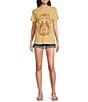 Color:New Wheat - Image 3 - Aries Short Sleeve Graphic Tee Shirt