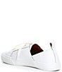 Color:White - Image 3 - Dansbey Leather Side Dip Lace-Up Sneakers