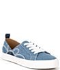 Color:Light Denim - Image 1 - Dyllis Embroidered Canvas Sneakers