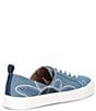 Color:Light Denim - Image 2 - Dyllis Embroidered Canvas Sneakers