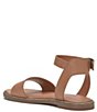 Color:Tan - Image 4 - Kimaya Leather Ankle Strap Sandals