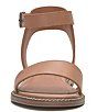 Color:Tan - Image 5 - Kimaya Leather Ankle Strap Sandals