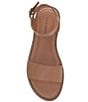 Color:Tan - Image 6 - Kimaya Leather Ankle Strap Sandals