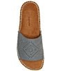 Color:Ash Blue - Image 6 - Lemana Embossed Leather Espadrille Platform Sandals