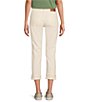 Color:Bright White - Image 2 - Mid Rise Cropped Straight Leg Jean
